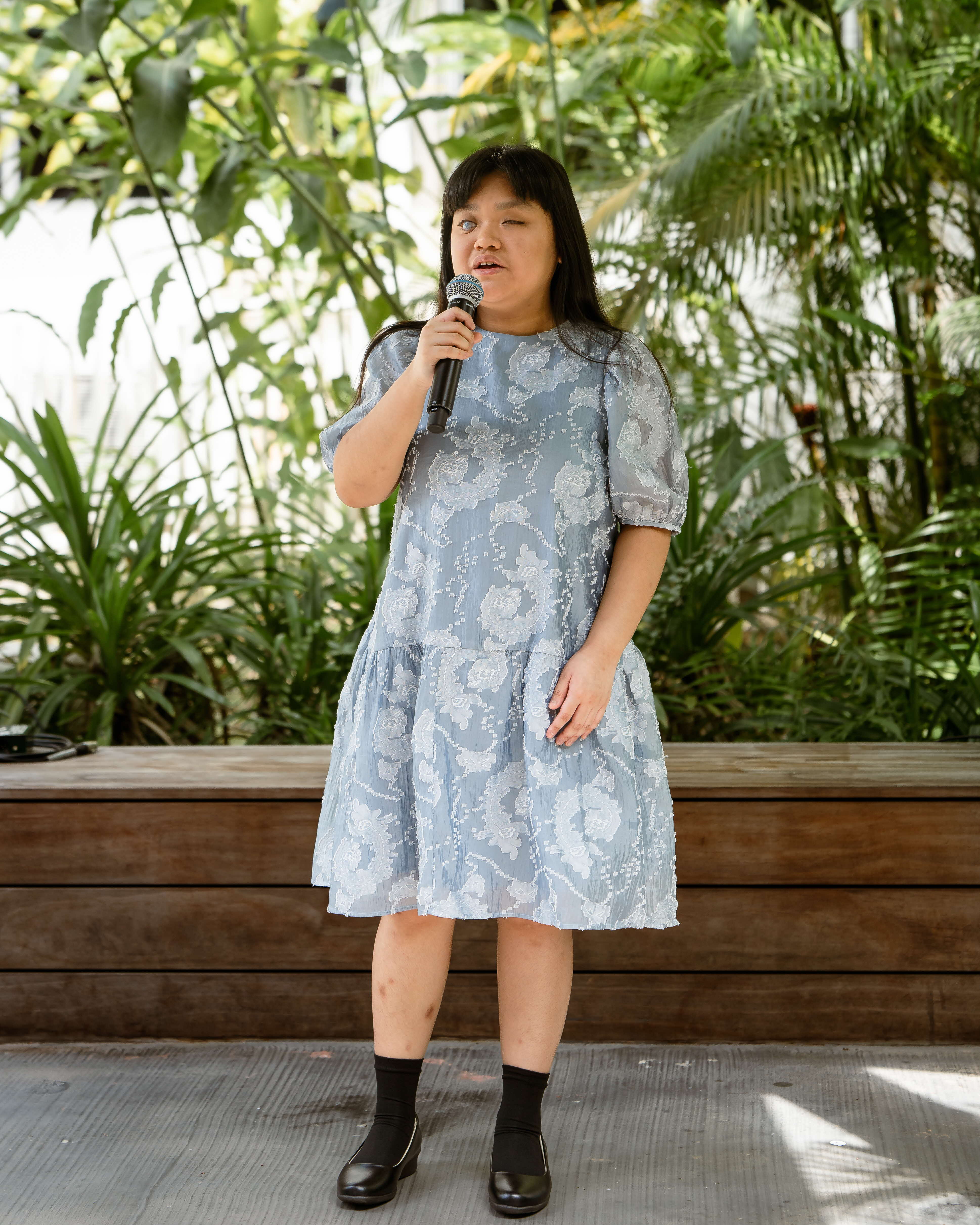 ART:DIS artiste Adelyn Koh singing